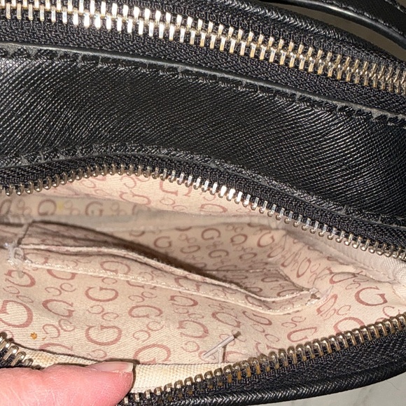 GUESS Charcoal Crossbody Bag with Pom Pom - Picture 7 of 10